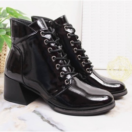 Botas cálidas de mujer Vinceza negras con tacones decorativos negro 3