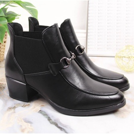 Black Vinceza JAN150A botas negras de mujer sin cordones negro 3