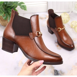 Marrón Vinceza JAN150B botas sin cordones mujer 1