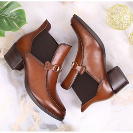 Marrón Vinceza JAN150B botas sin cordones mujer 2