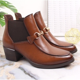 Marrón Vinceza JAN150B botas sin cordones mujer 3