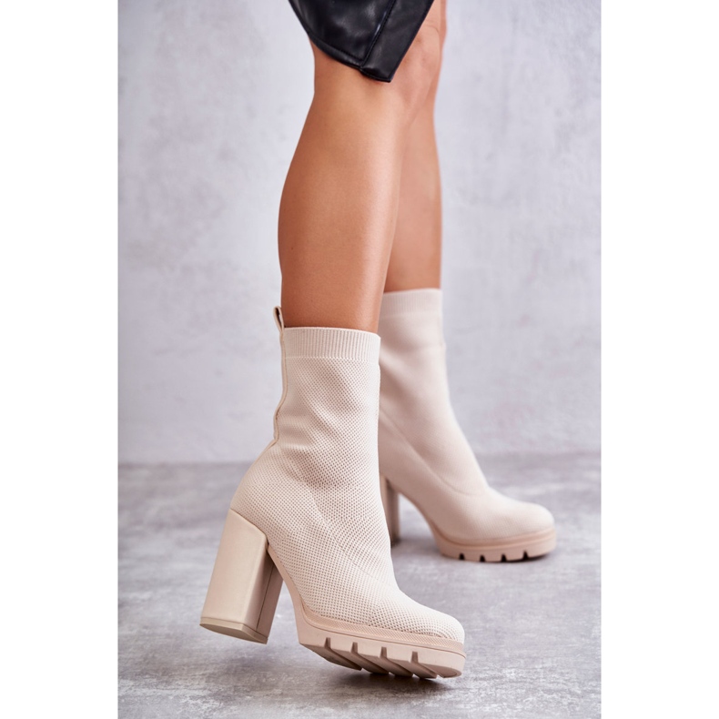 FB2 Botines Material Mujer Beige Louve marrón 1 FB2 Botines Material Mujer Beige Louve marrón 1