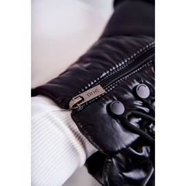 Botas de nieve con cordones para mujer GOE KK2N4017 Negro 10