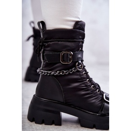 Botas de Nieve Mujer Con Cadena GOE KK2N4018 Negro 6