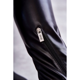 Botas de piel sobre la rodilla GOE KK2N4024 Negro 8