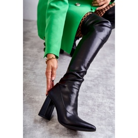 FS1 Botas Tacón Piel Negro Casto 7