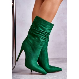 FS1 Botas Arrugadas Mujer Verde Laguna 3