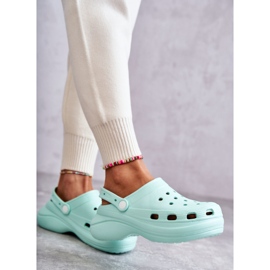FS1 Pantuflas De Espuma Para Mujer Mint Crocs Coline verde 3