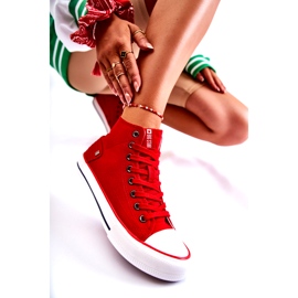 Zapatillas de Mujer Big Star High Red DD274334 rojo 3