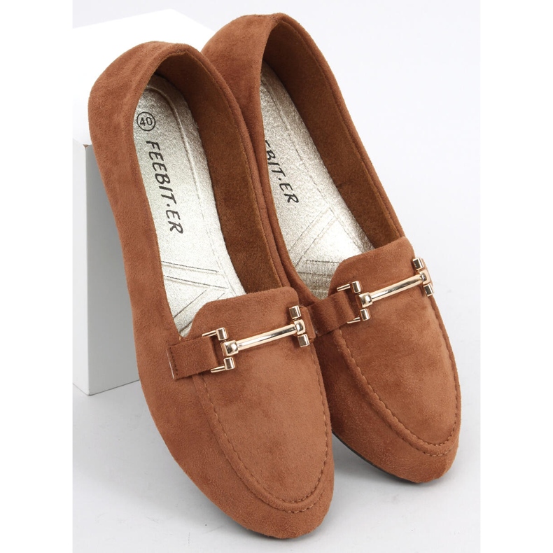 Mocasines mujer Kubra Camel marrón 2