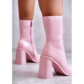 FS1 Botas Mujer Charol Rosa Margit 2
