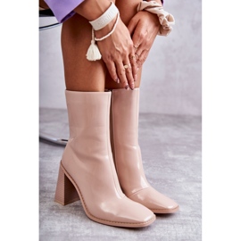 Botas Mujer Charol Beige Margit 6