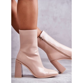 Botas Mujer Charol Beige Margit 7