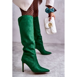 FS1 Botas Tacón Carite Verde Ante 6