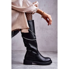 FS1 Botas Negras De Mujer Con Adornos Negro Finlay 4