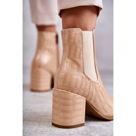 Botines Piel Serpiente La.Fi 260038BE-XC Beige 6