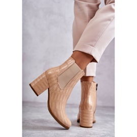 Botines Piel Serpiente La.Fi 260038BE-XC Beige 7