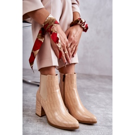 Botines Piel Serpiente La.Fi 260038BE-XC Beige 11
