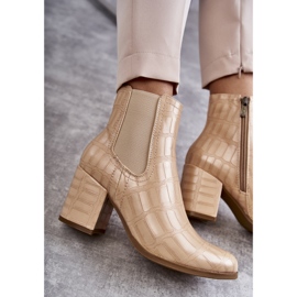 Botines Piel Serpiente La.Fi 260038BE-XC Beige 4