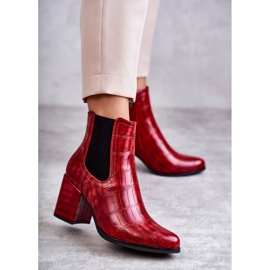 PL4 Botas Ecopiel Serpiente La.Fi 260038R-XC Rojo 3
