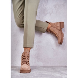 S.Barski Botas Telma Mujer Clásicas Ante Beige 4