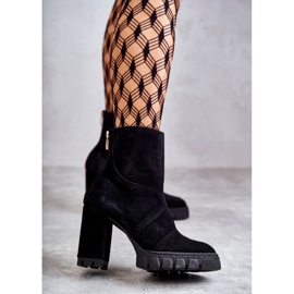Botas Negras Ante Tacón Elia negro 2