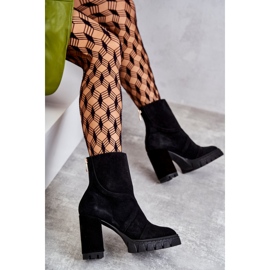 Botas Negras Ante Tacón Elia negro 7
