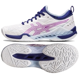 Asics Blast Ff 3 W 1072A080 100 zapatillas de balonmano blanco 1 Asics Blast Ff 3 W 1072A080 100 zapatillas de balonmano blanco 1
