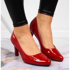 Zapatos de tacón lacados en el puesto rojo Sergio Leone 5