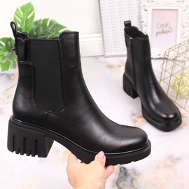 Botas negras para mujer botas Jodhpur, con aislamiento negro Filippo PAW375 1