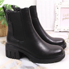 Botas negras para mujer botas Jodhpur, con aislamiento negro Filippo PAW375 2
