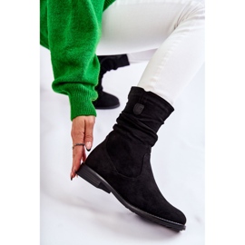 S.Barski Botas Mujer Ante Arrugado Negro Joanne 7