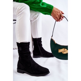 S.Barski Botas Mujer Ante Arrugado Negro Joanne 5