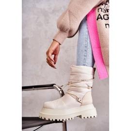 FS1 Botas De Nieve De Mujer En La Plataforma Lilou Beige 3