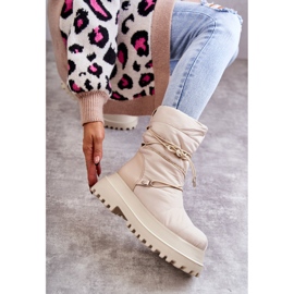 FS1 Botas De Nieve De Mujer En La Plataforma Lilou Beige 7