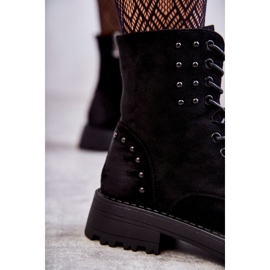 Botines Palmira Ante Negro Con Tachuelas 6