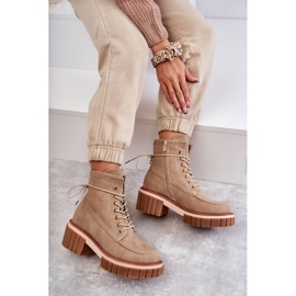Botas Calientes De Mujer De Moda Beige Gerda 5
