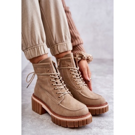 Botas Calientes De Mujer De Moda Beige Gerda 7