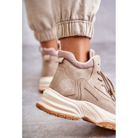 Botas de montaña en la plataforma Lee Cooper LCJ-22-44-1352L Beige 3