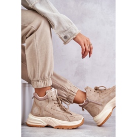 Botas de montaña en la plataforma Lee Cooper LCJ-22-44-1352L Beige 7