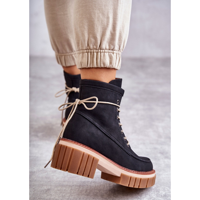 Botas cálidas de moda para mujer Black Gerda negro 2