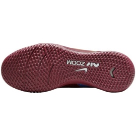 Nike Zoom Mercurial Vapor 15 Club Km Ic Jr DV0738 694 zapatos de fútbol rojo rosas y morados 3
