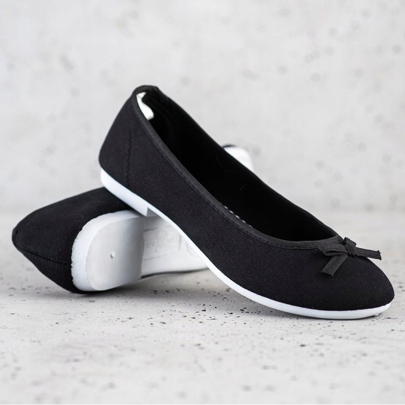 New Age Bailarinas deportivas con lazo negro 1