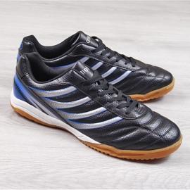 Atletico Zapatillas de deporte interior de hombre Atlético negro y plata 1