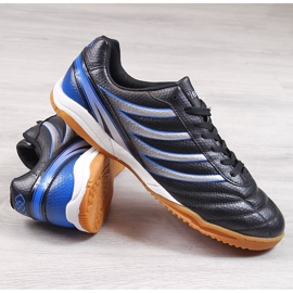 Atletico Zapatillas de deporte interior de hombre Atlético negro y plata 2