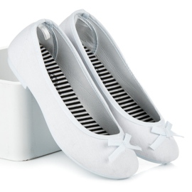 New Age Bailarinas deportivas con lazo blanco 2 New Age Bailarinas deportivas con lazo blanco 2