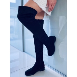 Botas Mosqueteras Planas Colleen Negro 3