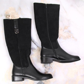 Botas negras con aislamiento para mujer Jezzi JEZ367A negro 2