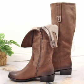 Botas cálidas marrones mujer Jezzi JEZ367B marrón 3