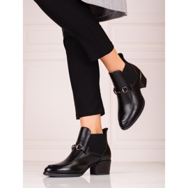 Botas mujer negras tacón Jodhpur Vinceza negro 2